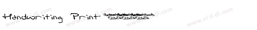 Handwriting Print字体转换